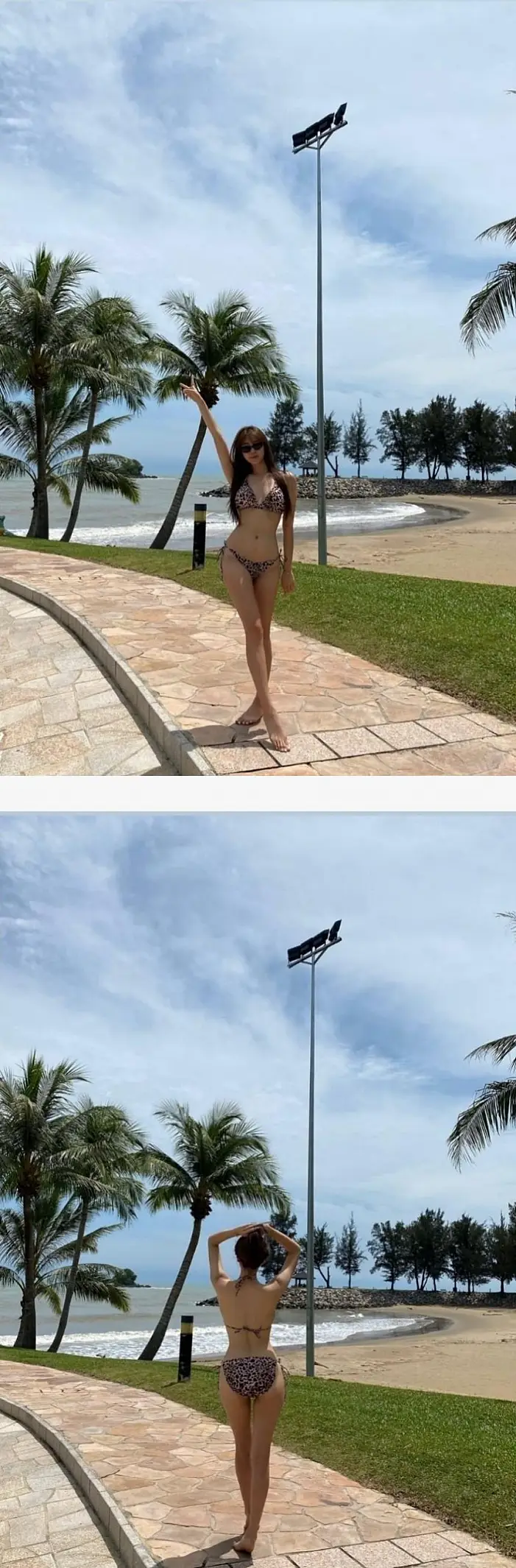 안지현 치어리더 비키니 몸매 굴곡