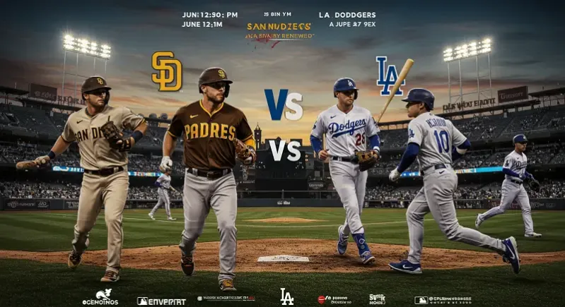 6월 12일 샌디에이고 vs LA 다저스: 펫코 파크에서 펼쳐지는 MLB 내셔널리그 서부지구 라이벌전! 파드리스의 반격인가, 다저스의 독주인가? MLB 전문가 분석!