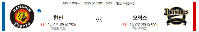 6월 7일 한신 vs 오릭스: 고시엔에서 펼쳐지는 간사이 더비! 명품 투수전 예고, 누가 웃을까? NPB 전문가 분석!